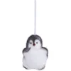 Pingouin de Noël à suspendre noir et blanc-Gifi New