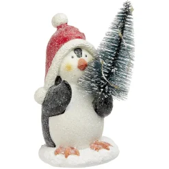 Pingouin et sapin de Noël lumineux-Gifi Outlet