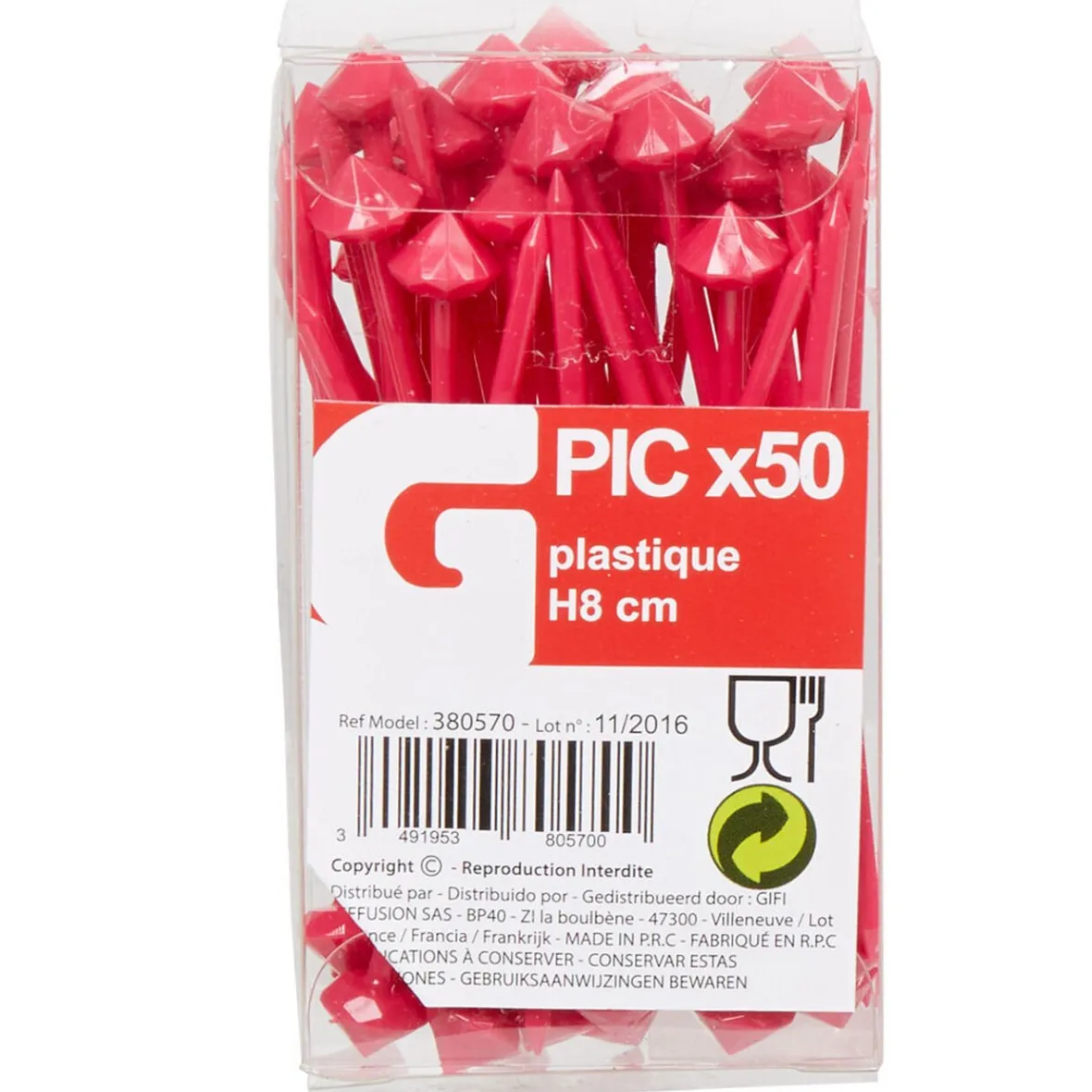 Pique à apéritif fuchsia x50-Gifi Sale