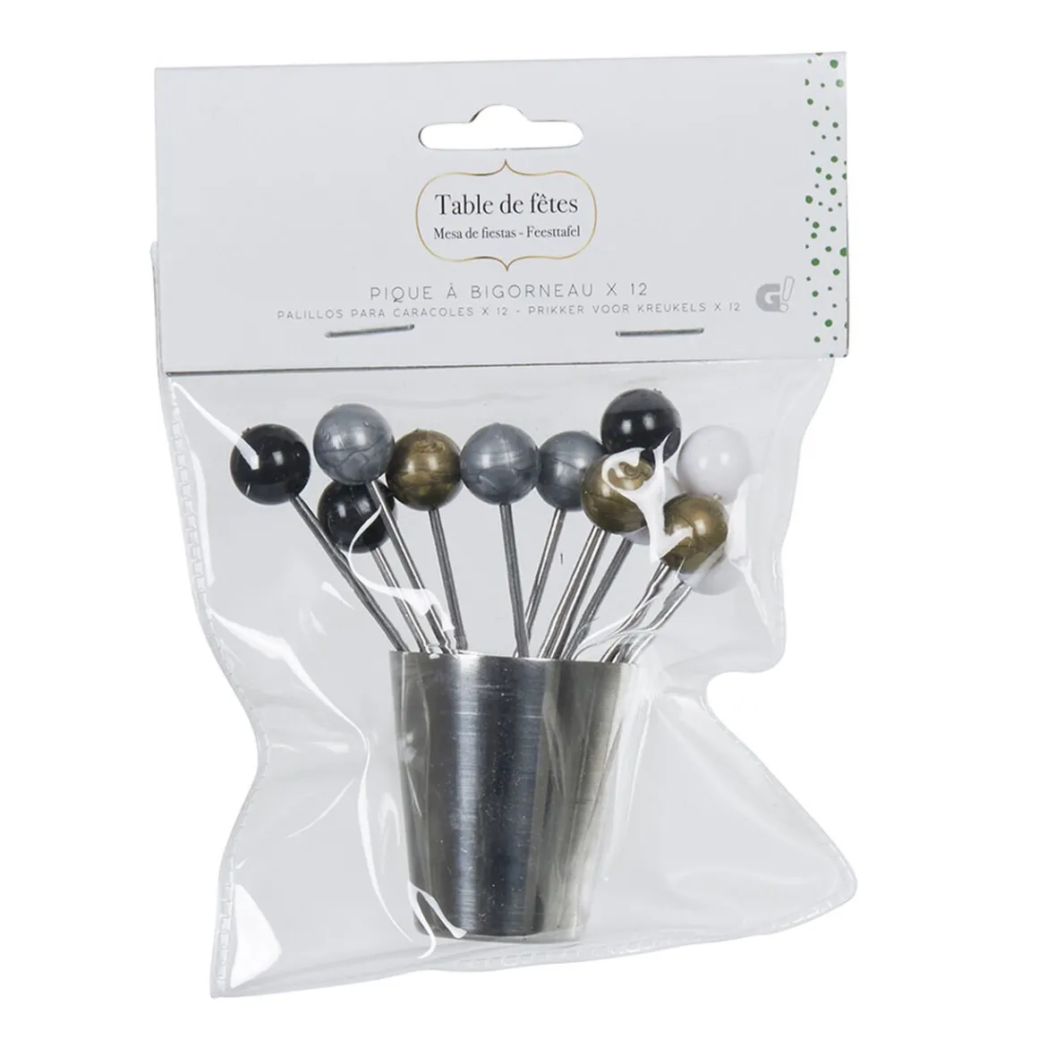Pique à escargot ou bigorneau x 12 avec bac-Gifi Best