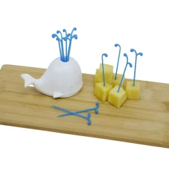 Pique apéritif avec support baleine blanche-Gifi