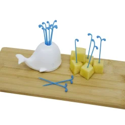 Pique apéritif avec support baleine blanche-Gifi