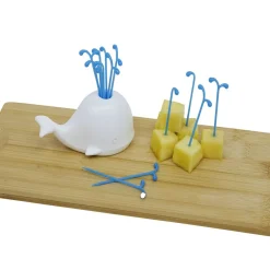 Pique apéritif avec support baleine blanche-Gifi