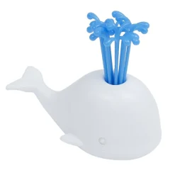 Pique apéritif avec support baleine blanche-Gifi