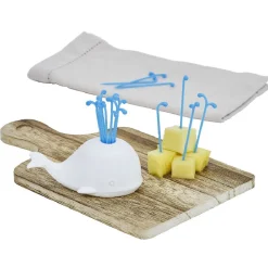 Pique apéritif avec support baleine blanche-Gifi