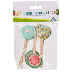 Pique apéritif design exotique X 24-Gifi