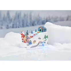 Piste de neige lumineuse musicale et animée 10 LED-Gifi Hot