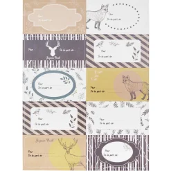 Planche sticker de Noël x10-Gifi Outlet