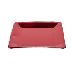 Plateau de présentation carré x4 en carton métallisé rouge 23x23cm-Gifi Outlet
