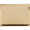 Plateau en carton doré rectangulaire x3-Gifi