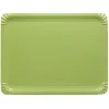 Plateau en carton vert anis x10-Gifi