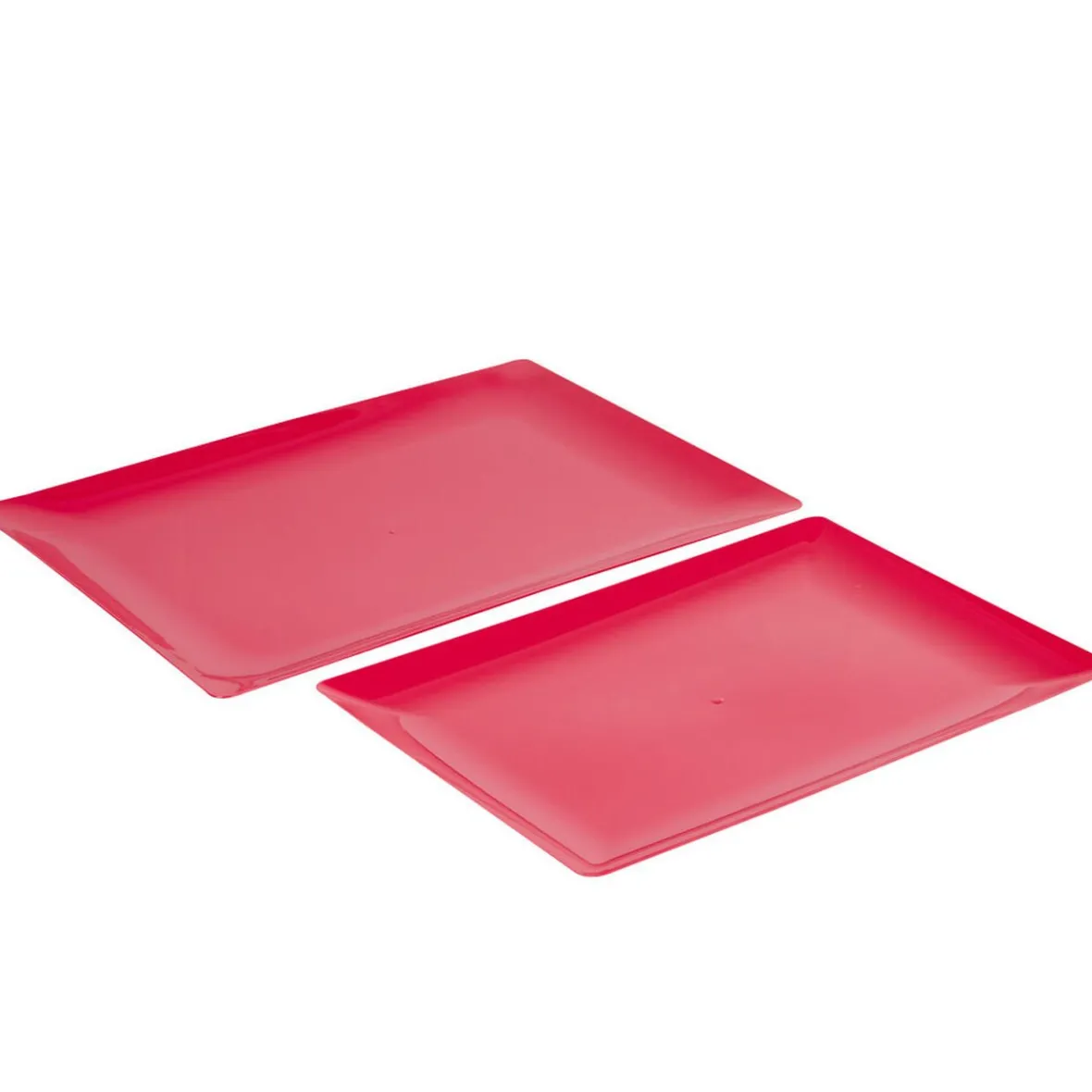 Plateau plastique fuchsia x2-Gifi Best