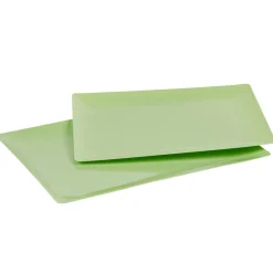 Plateau plastique vert anis x2-Gifi Outlet