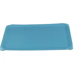 Plateaux en carton turquoise x10-Gifi New