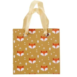 Pochette cadeau doré motif tête de renard-Gifi Best