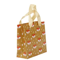 Pochette cadeau doré motif tête de renard-Gifi Best