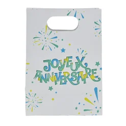 Pochette cadeau Joyeux anniversaire et feux d'artifice x 10-Gifi Hot