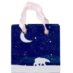 Pochette cadeau motif banquise nuit ours lune-Gifi Clearance
