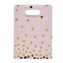 Pochette cadeau rose à poids doré x 10-Gifi Best