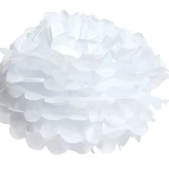 Pompon en papier blanc x3-Gifi Hot