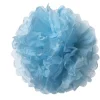 Pompon en papier bleu turquoise x3-Gifi Clearance