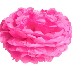 Pompon en papier rose fuchsia x3-Gifi Online