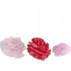 Pompon en papier rose x 3-Gifi