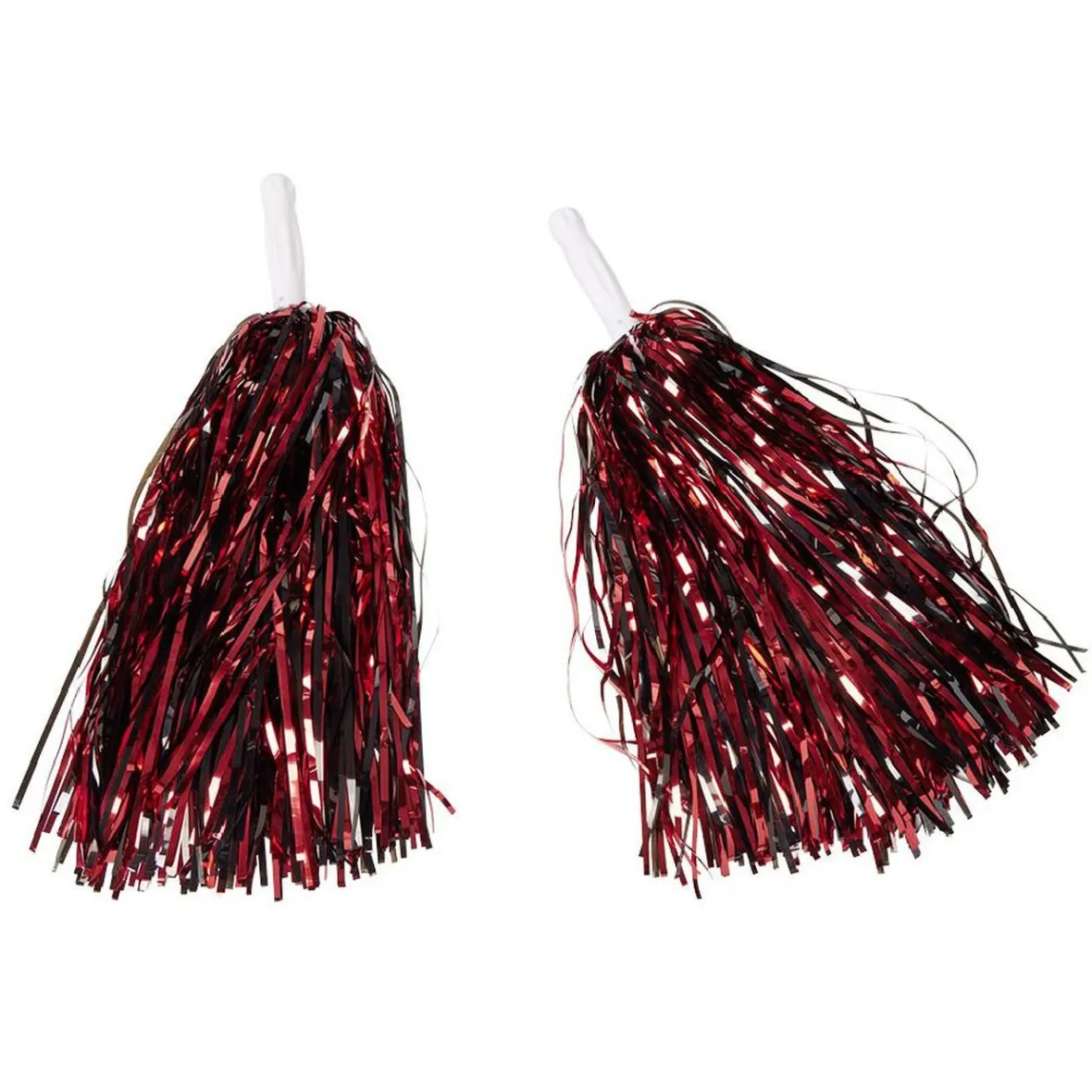 Pompon rouge brillant L18cm x2-Gifi Best