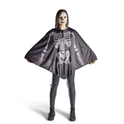 Poncho adulte Halloween imprimé squelette pailleté TU-Gifi Best