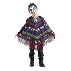Poncho enfant Halloween Dia de Los Muertos-Gifi Clearance