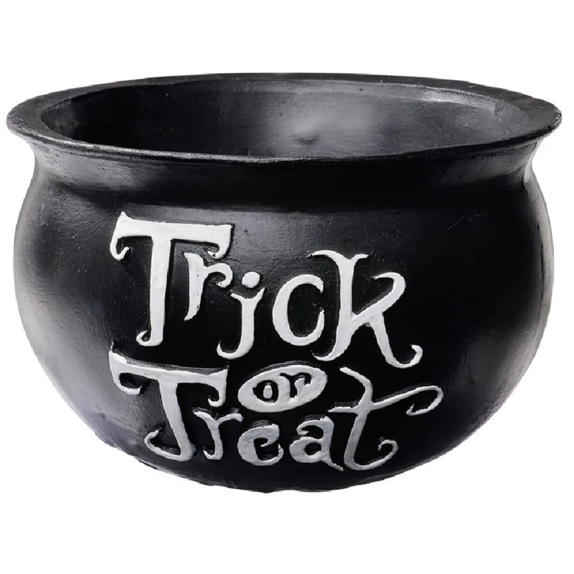 Porte bougie Halloween forme chaudron en dolomite Ø15xH10,5cm-Gifi Best