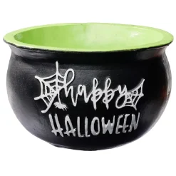 Porte bougie Halloween forme chaudron en dolomite Ø15xH10,5cm-Gifi Best