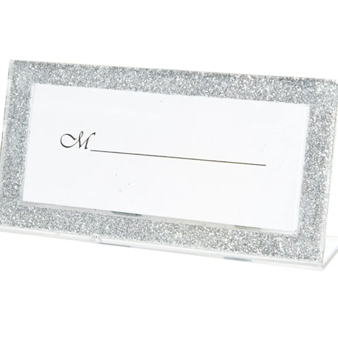 Porte nom cadre argenté pailleté-Gifi Best