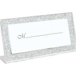 Porte nom cadre argenté pailleté-Gifi Best