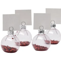 Porte nom en forme de boule de Noël x4-Gifi Sale