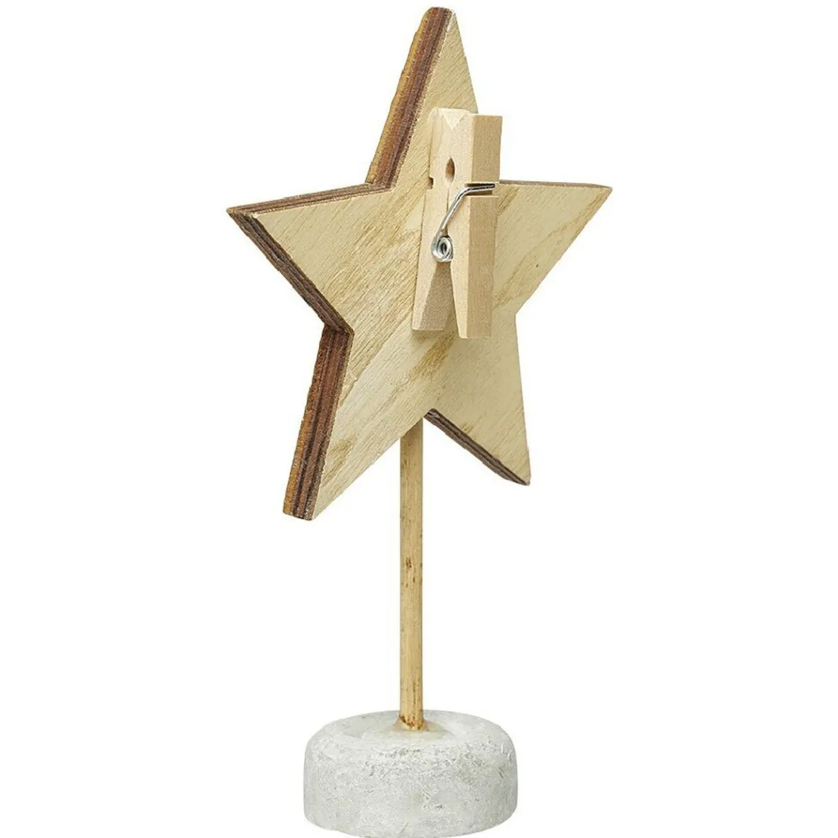 Porte nom en pin forme sapin ou étoile-Gifi Best