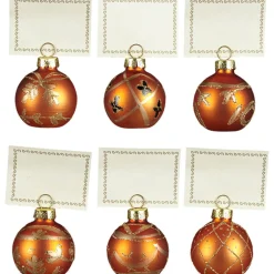 Porte nom orange doré x6-Gifi Clearance