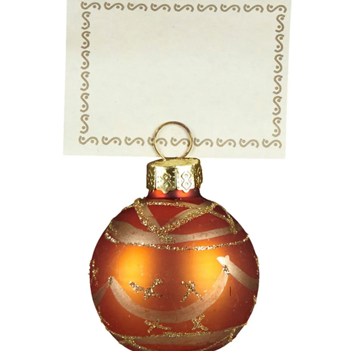 Porte nom orange doré x6-Gifi Clearance