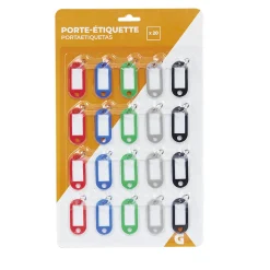 Porte-étiquette 5 couleurs x20-Gifi Sale