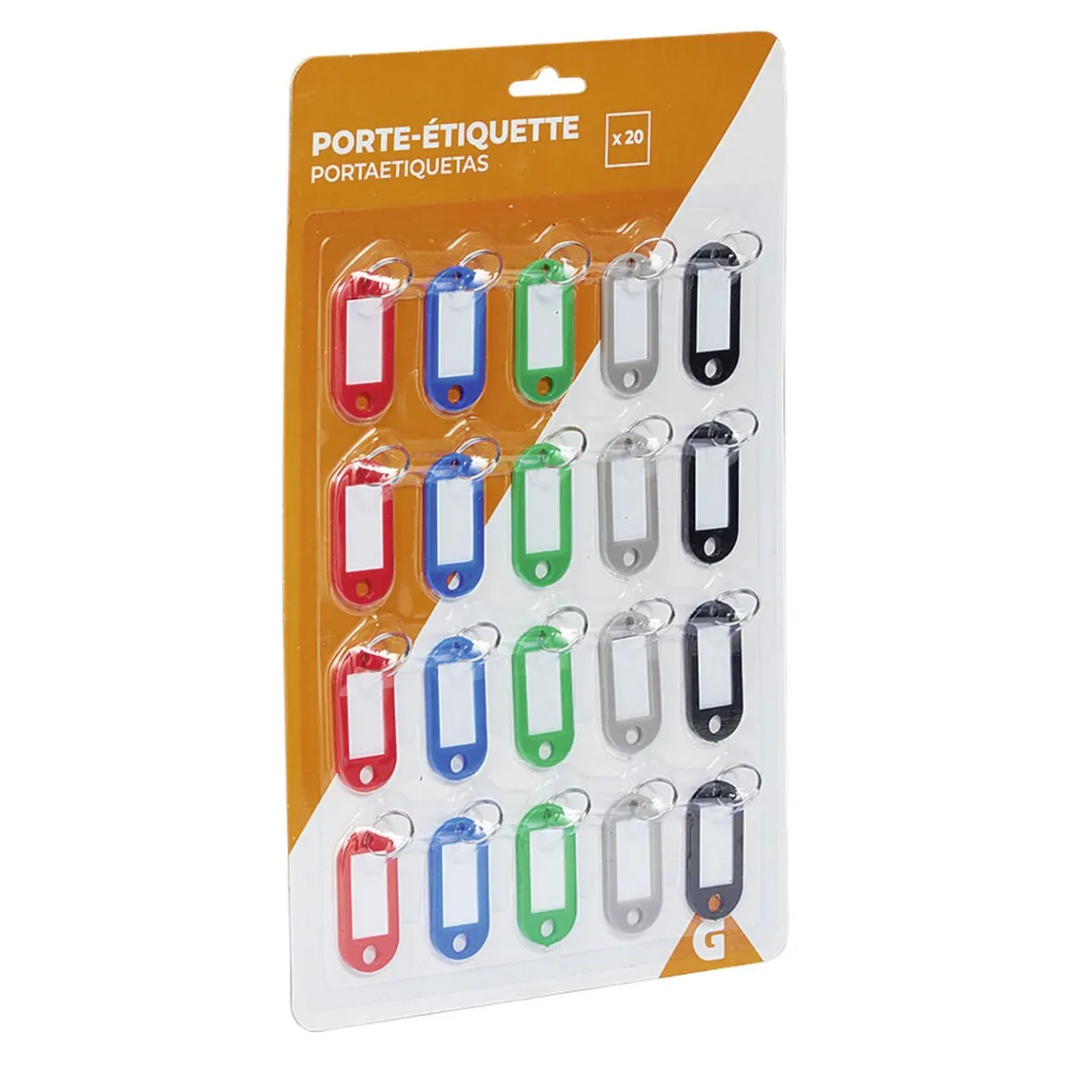Porte-étiquette 5 couleurs x20-Gifi Sale