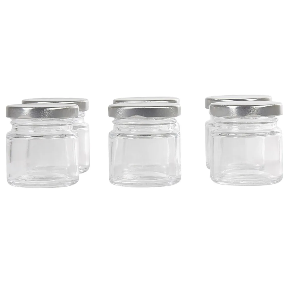 Pot à dragées en verre avec bouchon métal x6-Gifi Sale