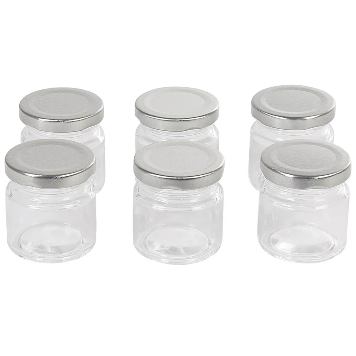 Pot à dragées en verre avec bouchon métal x6-Gifi Sale