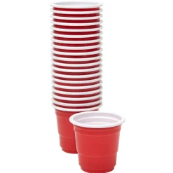 Pot à sauce en plastique rouge x20-Gifi Clearance