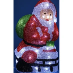 Père Noël 3D lumineux multicolore h.35 cm-Gifi Hot