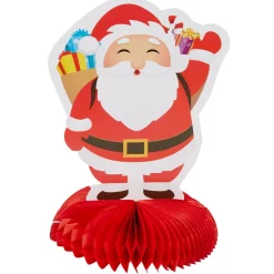 Père noël en papier 3D à poser h. 21 cm-Gifi Best