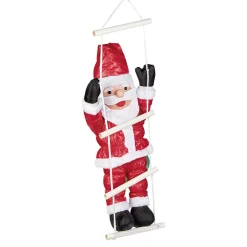 Père Noël gonflable grimpeur sur échelle-Gifi Discount