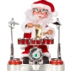 Père Noël jouant de la batterie musical-Gifi Outlet
