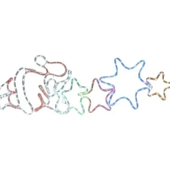 Père Noël lumineux multicolore fixe-Gifi Online