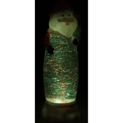 Père Noël lumineux pailleté H. 26 cm-Gifi Hot