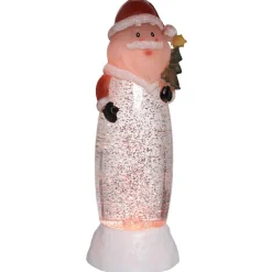 Père Noël lumineux pailleté H. 26 cm-Gifi Hot